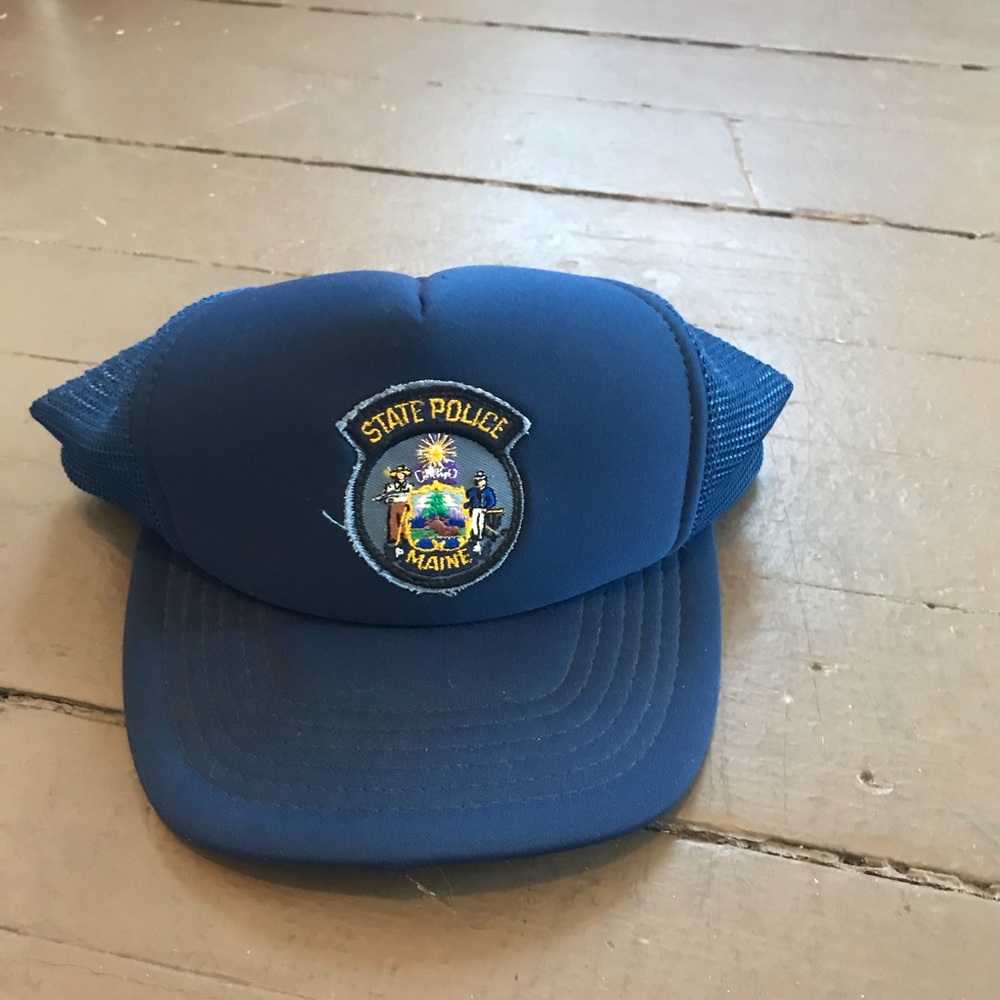 Vintage Maine Sate Police mesh hat